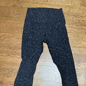 lululemon athletica Black Patterned Leggings